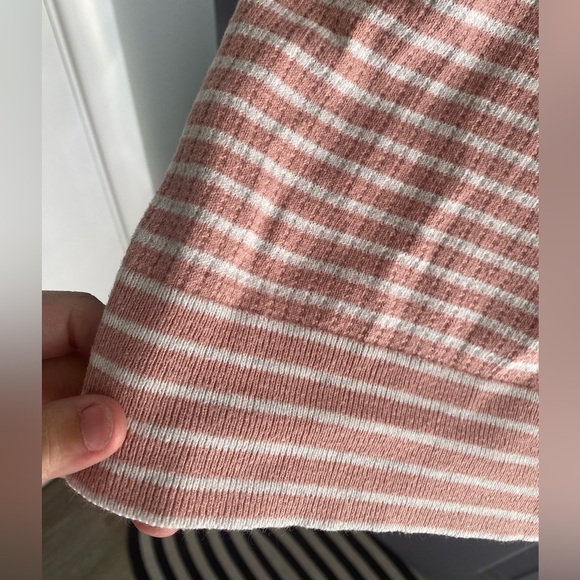 Peach and White Striped Banana Republic Sweater - Picture 3 of 5